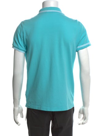 Moncler Striped Collar Polo Shirt