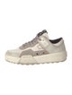 Moncler Suede Colorblock Pattern Sneakers