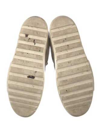 Moncler Suede Colorblock Pattern Sneakers