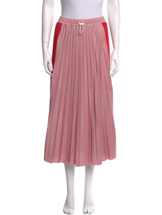 Moncler Pleated Accents Midi Length Skirt