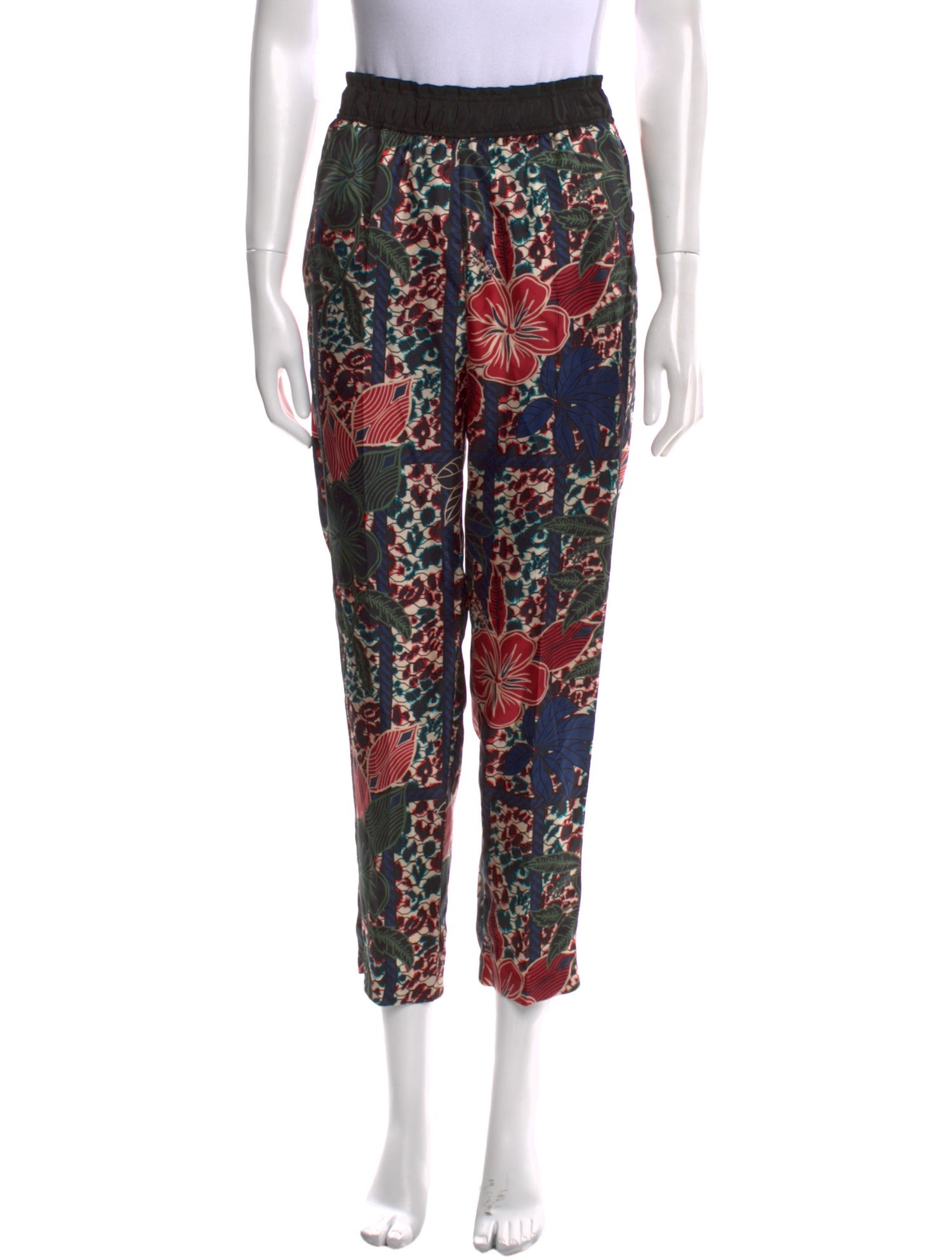 Moncler Silk Straight Leg Pants