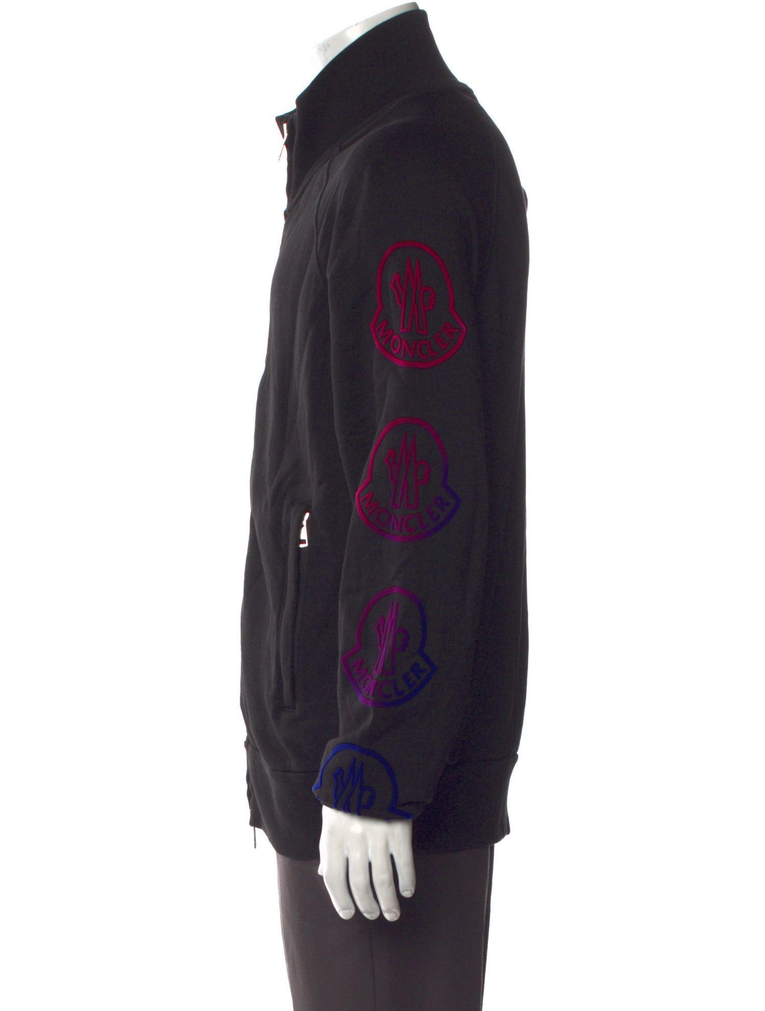Moncler Mock Neck Long Sleeve Cardigan