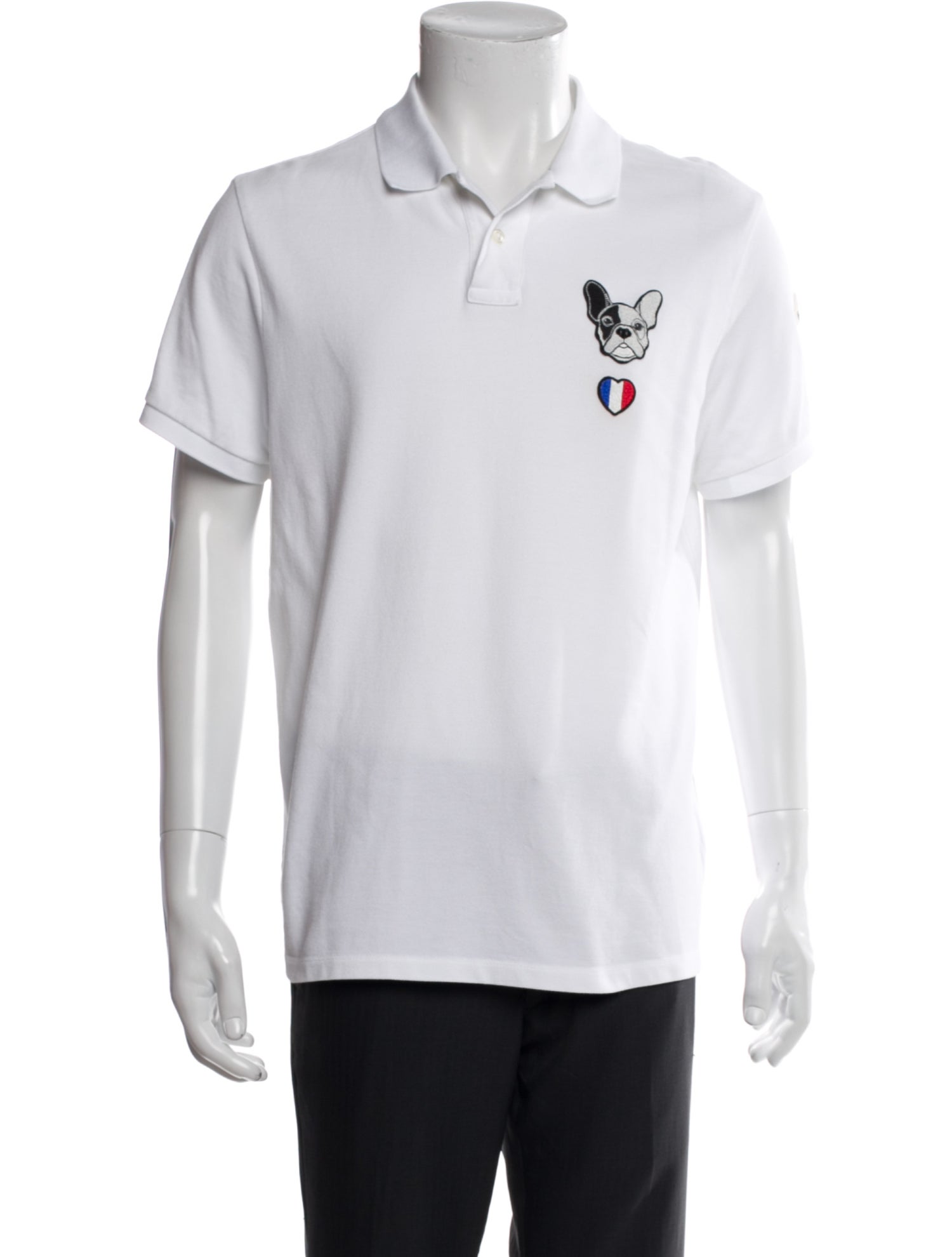 Moncler Graphic Print Collar Polo Shirt