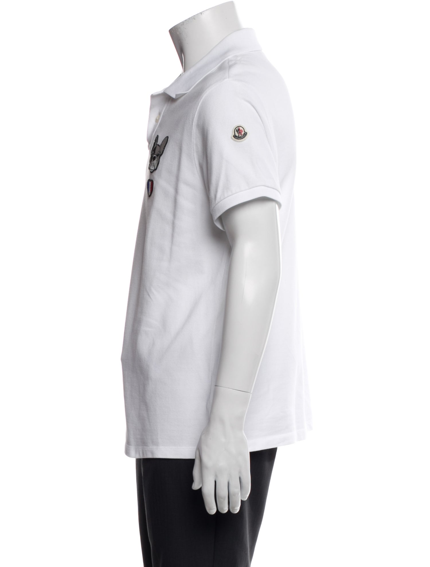 Moncler Graphic Print Collar Polo Shirt