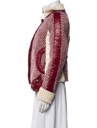 Moncler Grenoble Wool Tweed Pattern Down Jacket