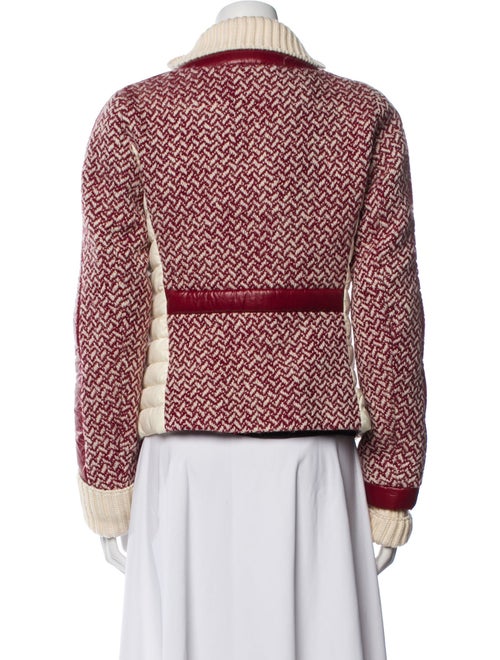 Moncler Grenoble Wool Tweed Pattern Down Jacket