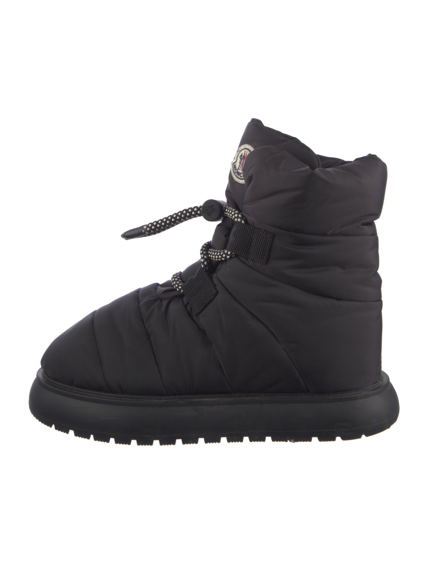 Moncler Signature Logo Nylon Combat Boots