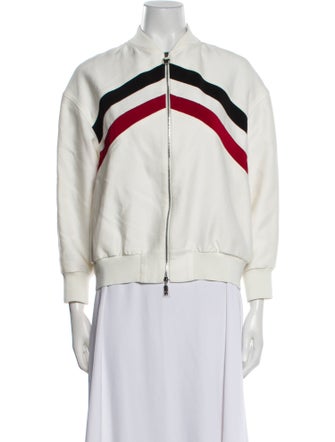 Moncler Striped Bomber Jacket