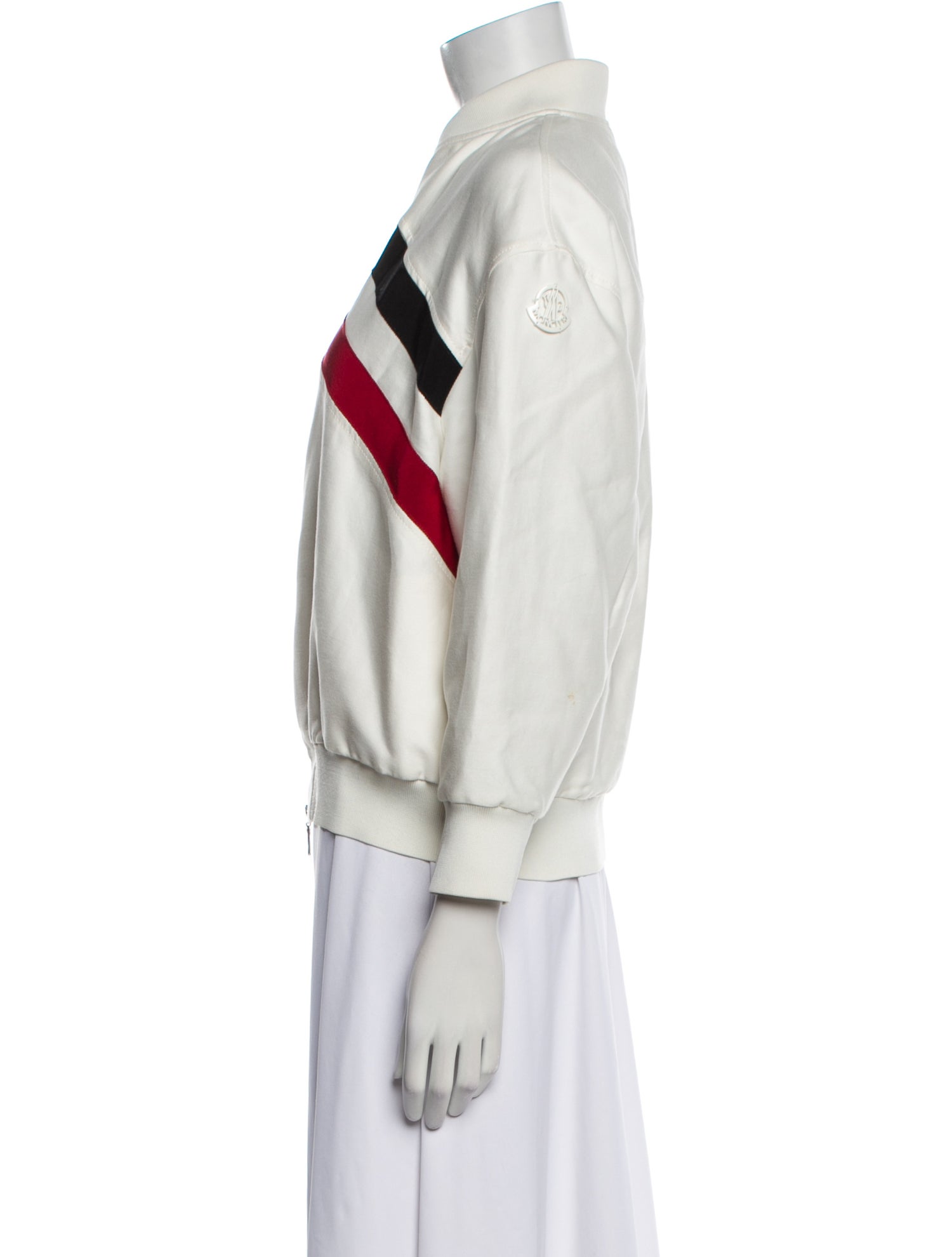 Moncler Striped Bomber Jacket