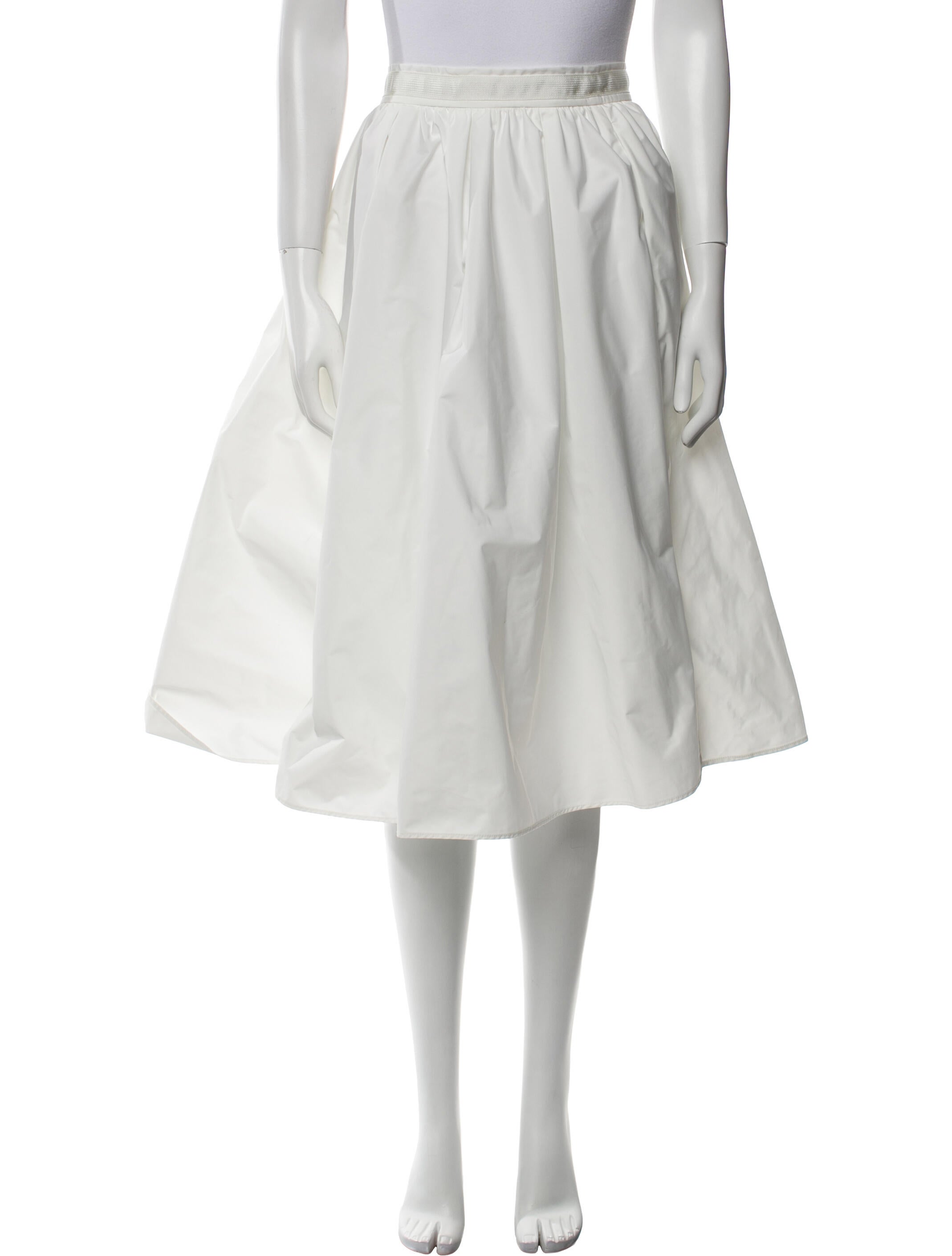 Moncler Pleated Accents Knee-Length Skirt