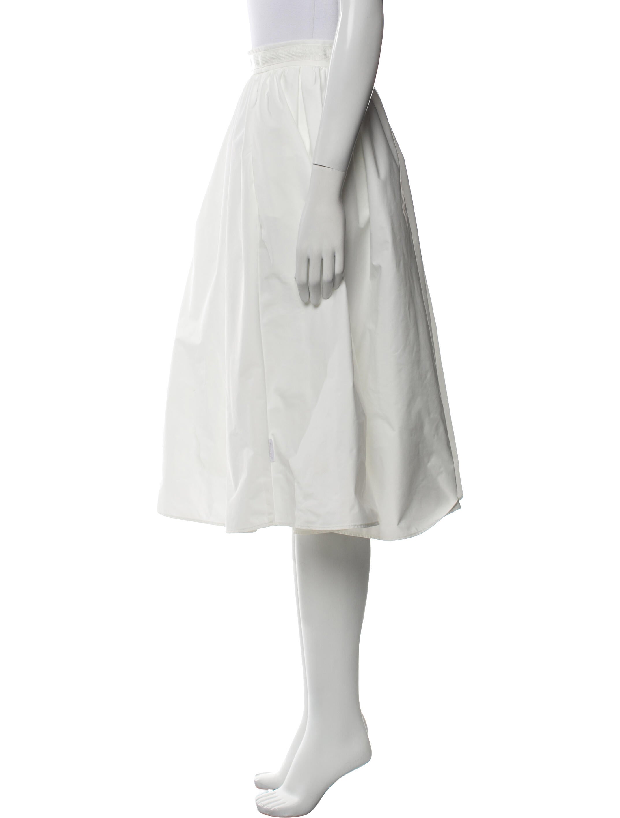 Moncler Pleated Accents Knee-Length Skirt