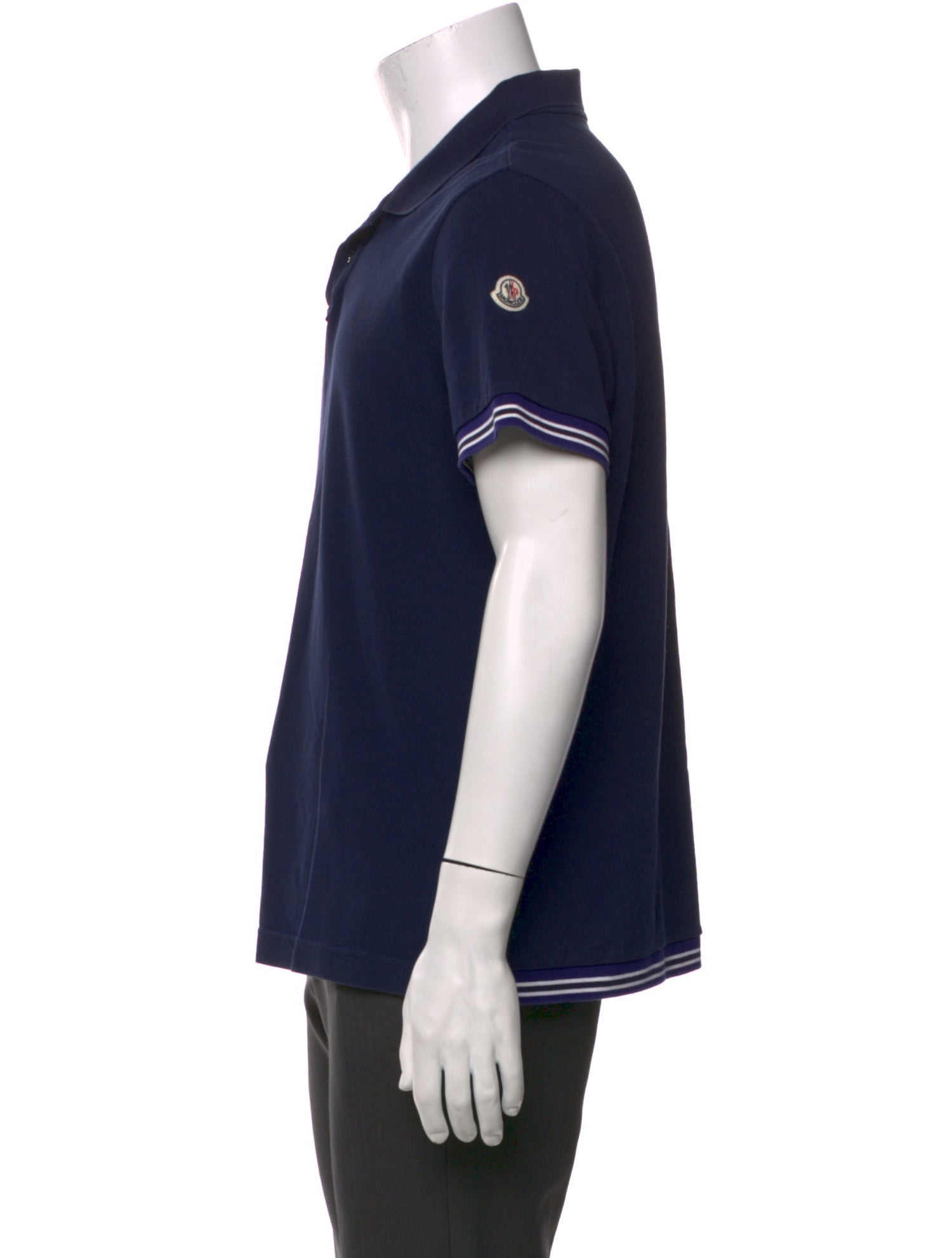 Moncler Crew Neck Short Sleeve Polo Shirt