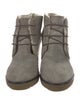 Moncler Suede Lace-Up Boots