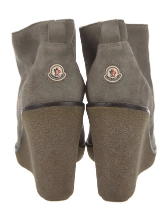 Moncler Suede Lace-Up Boots