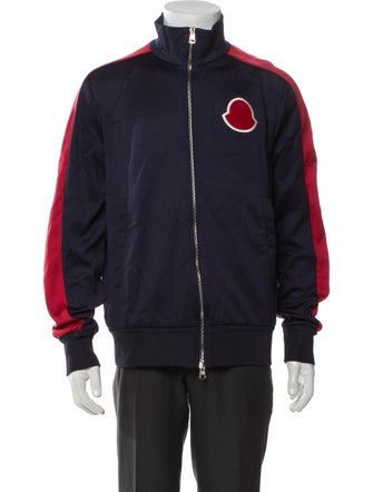 Moncler Colorblock Pattern Bomber Jacket