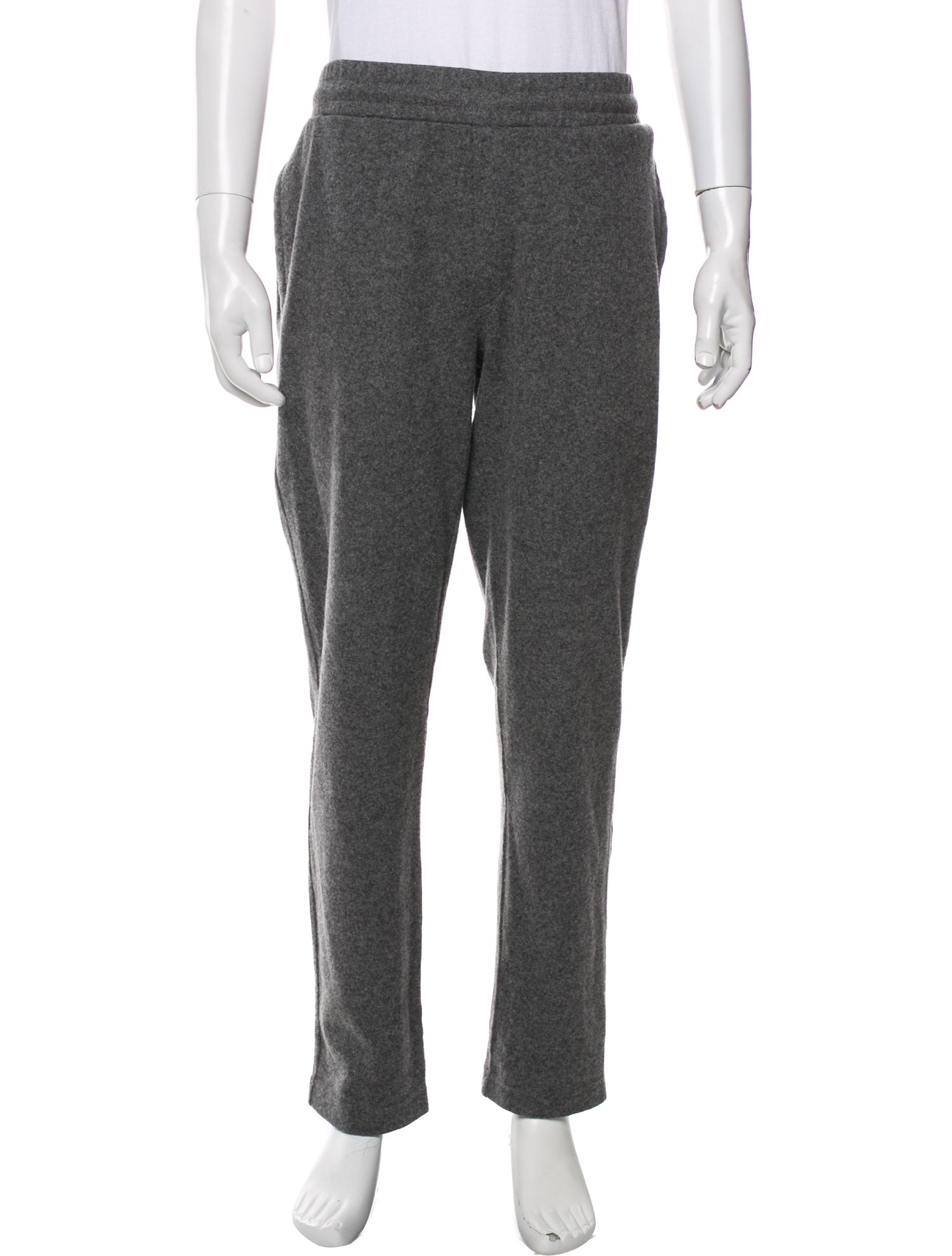 Moncler Virgin Wool Embroidered Accent Lounge Bottoms