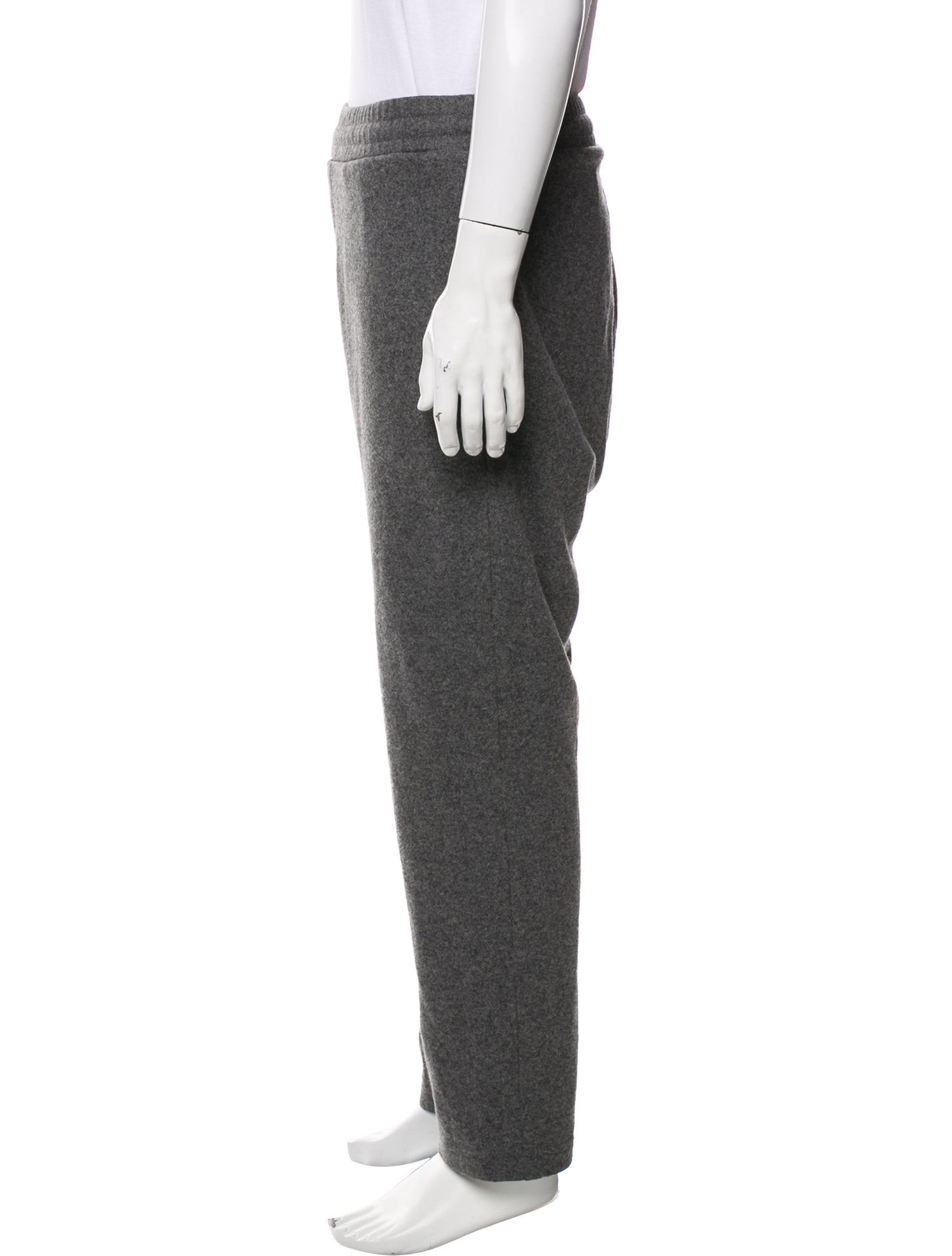 Moncler Virgin Wool Embroidered Accent Lounge Bottoms