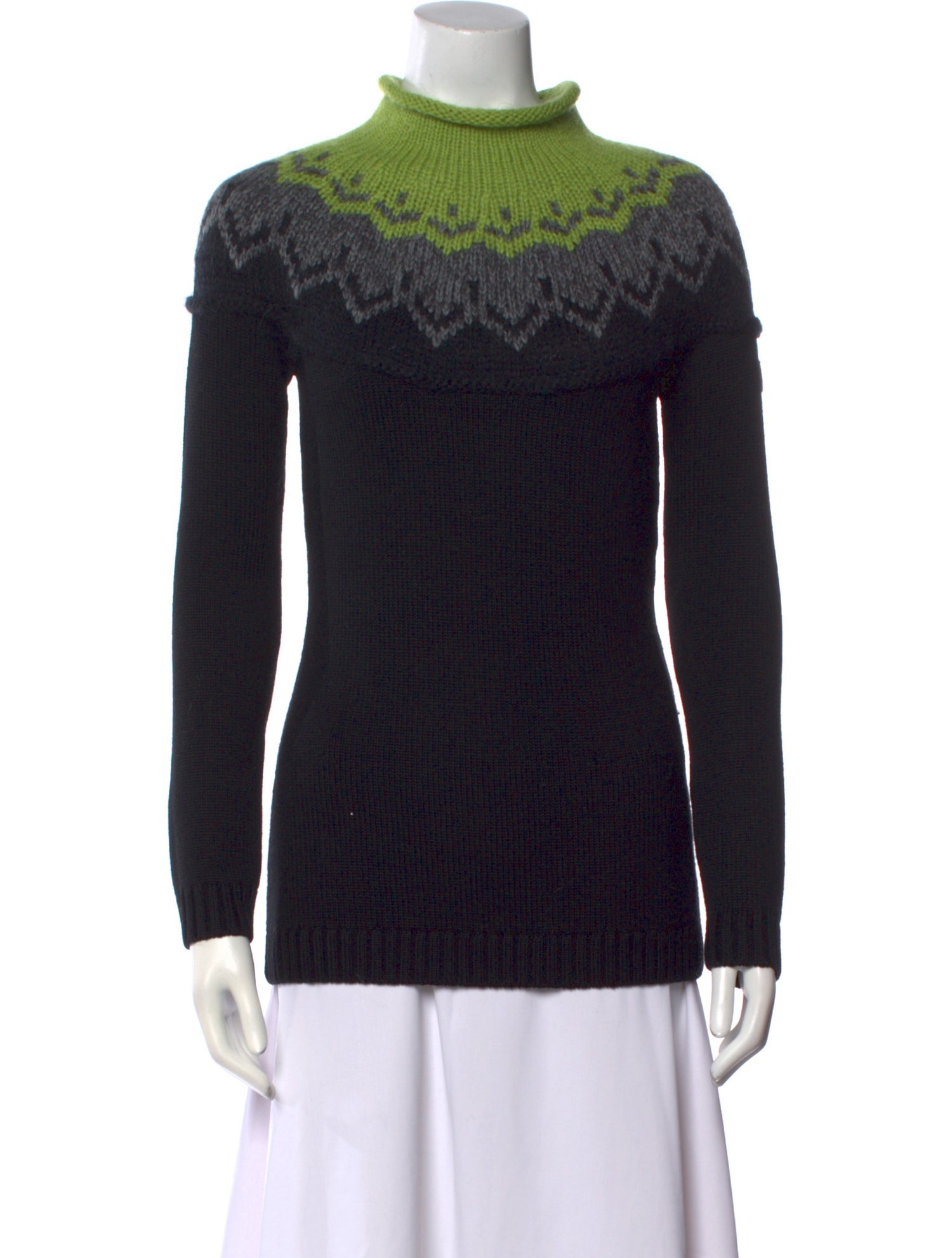 Moncler Wool Graphic Print Sweater