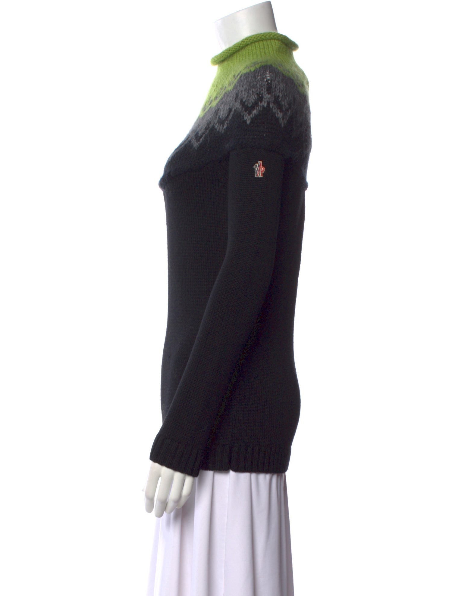 Moncler Wool Graphic Print Sweater