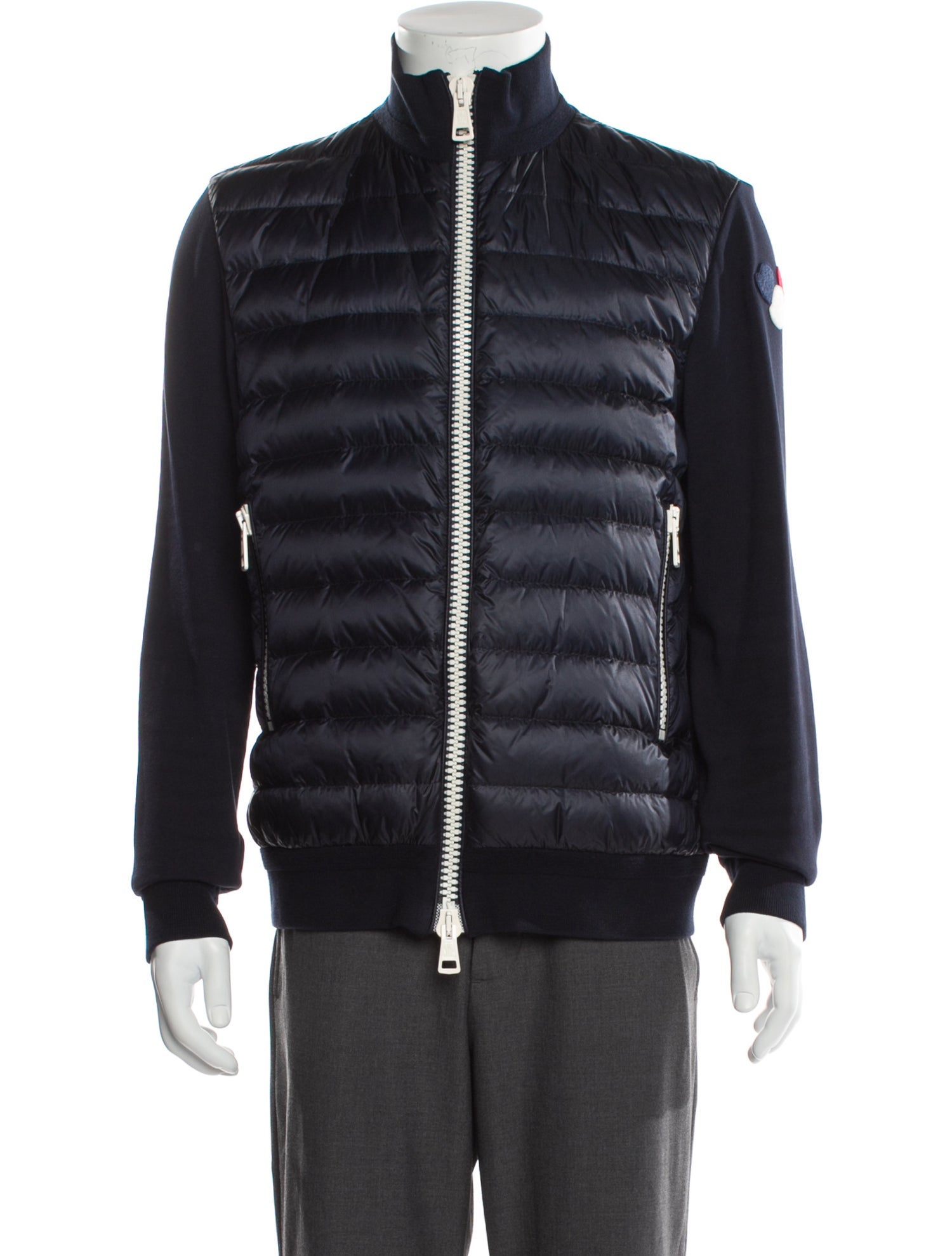 Moncler Striped Puffer Coat