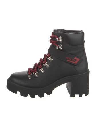 Moncler Leather Combat Boots