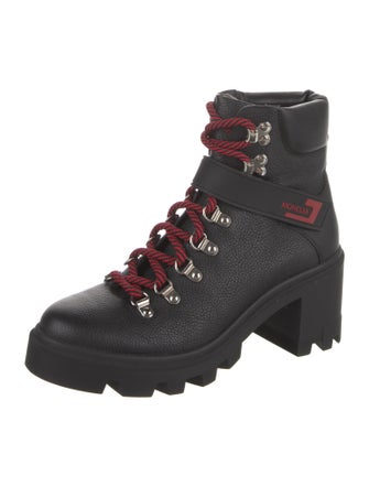 Moncler Leather Combat Boots