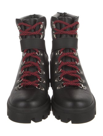 Moncler Leather Combat Boots
