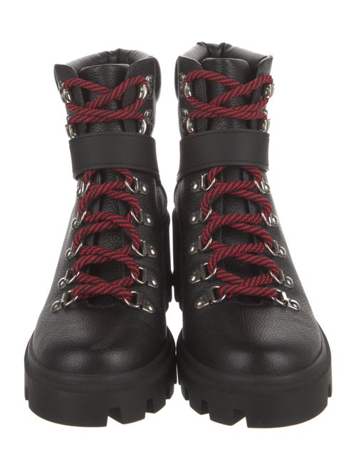 Moncler Leather Combat Boots
