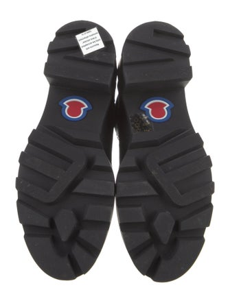 Moncler Leather Combat Boots