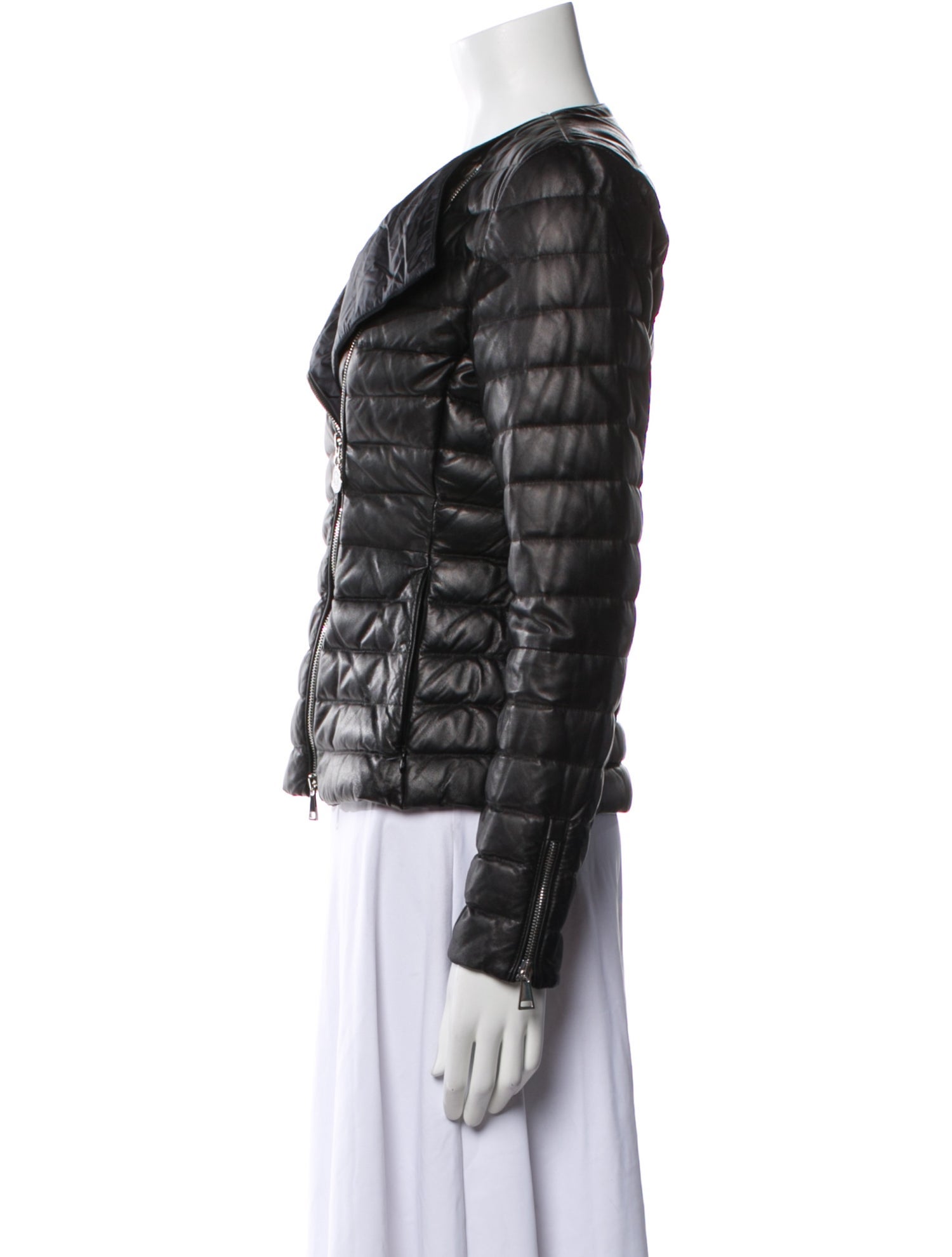 Moncler Leather Biker Jacket