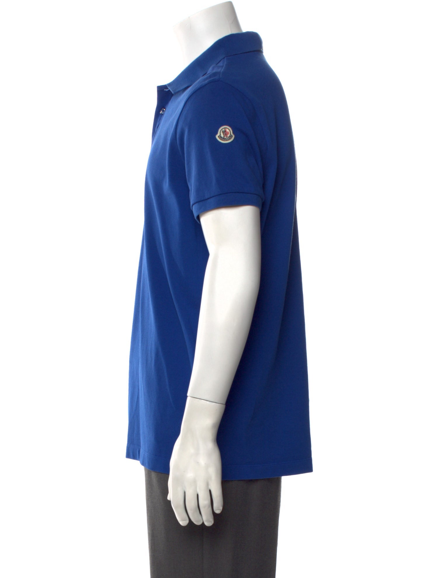 Moncler Signature Logo V-Neck Polo Shirt