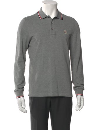 Moncler Collar Long Sleeve Polo Shirt