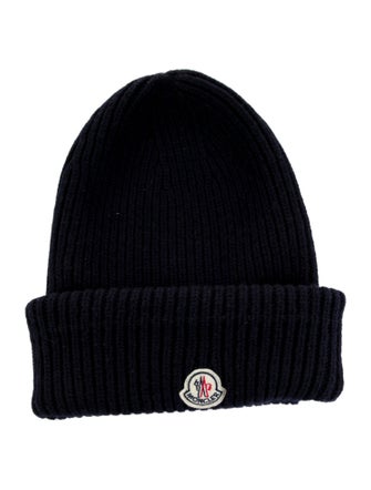 Moncler Blue Wool Beanie One Size