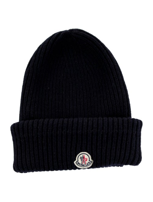 Moncler Blue Wool Beanie One Size
