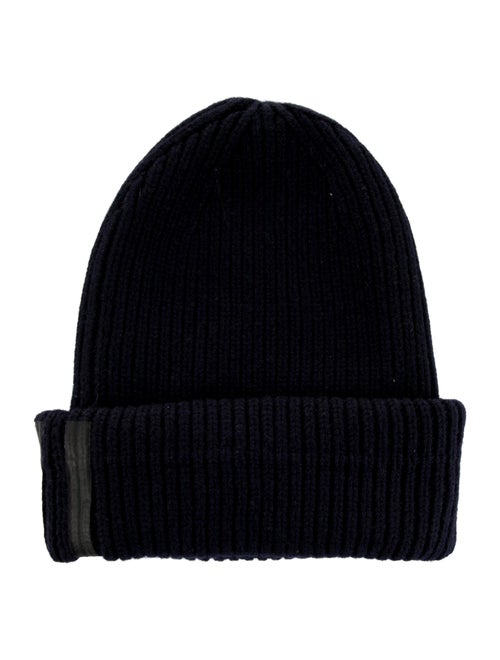 Moncler Blue Wool Beanie One Size