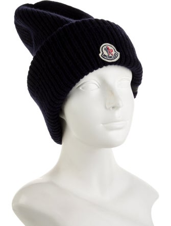 Moncler Blue Wool Beanie One Size