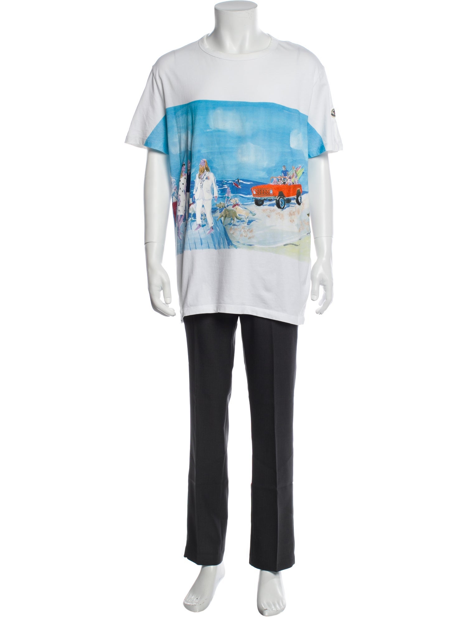 Moncler Printed Crew Neck T-Shirt