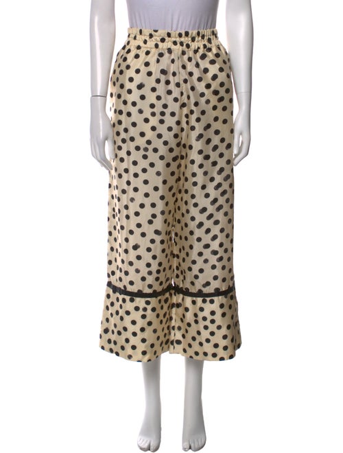 Moncler Polka Dot Print Wide Leg Pants