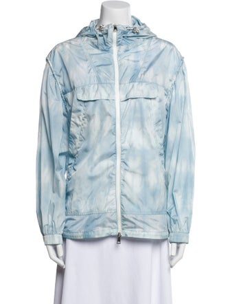Moncler Nylon Tie-Dye Print Jacket