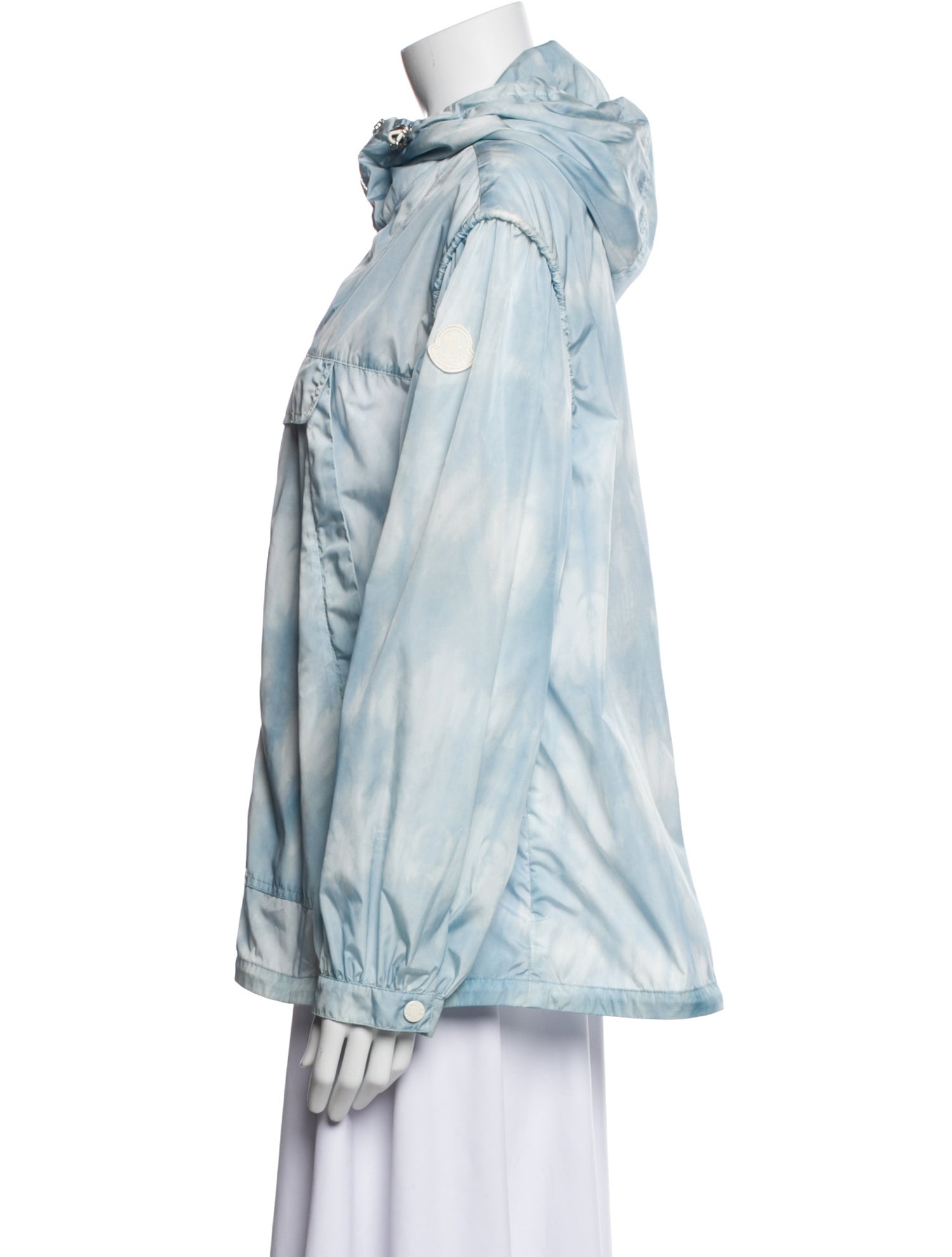 Moncler Nylon Tie-Dye Print Jacket
