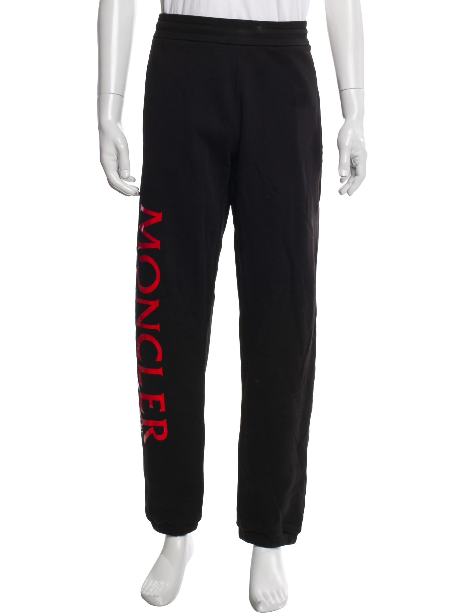 Moncler Graphic Print Embroidered Accent Lounge Bottoms