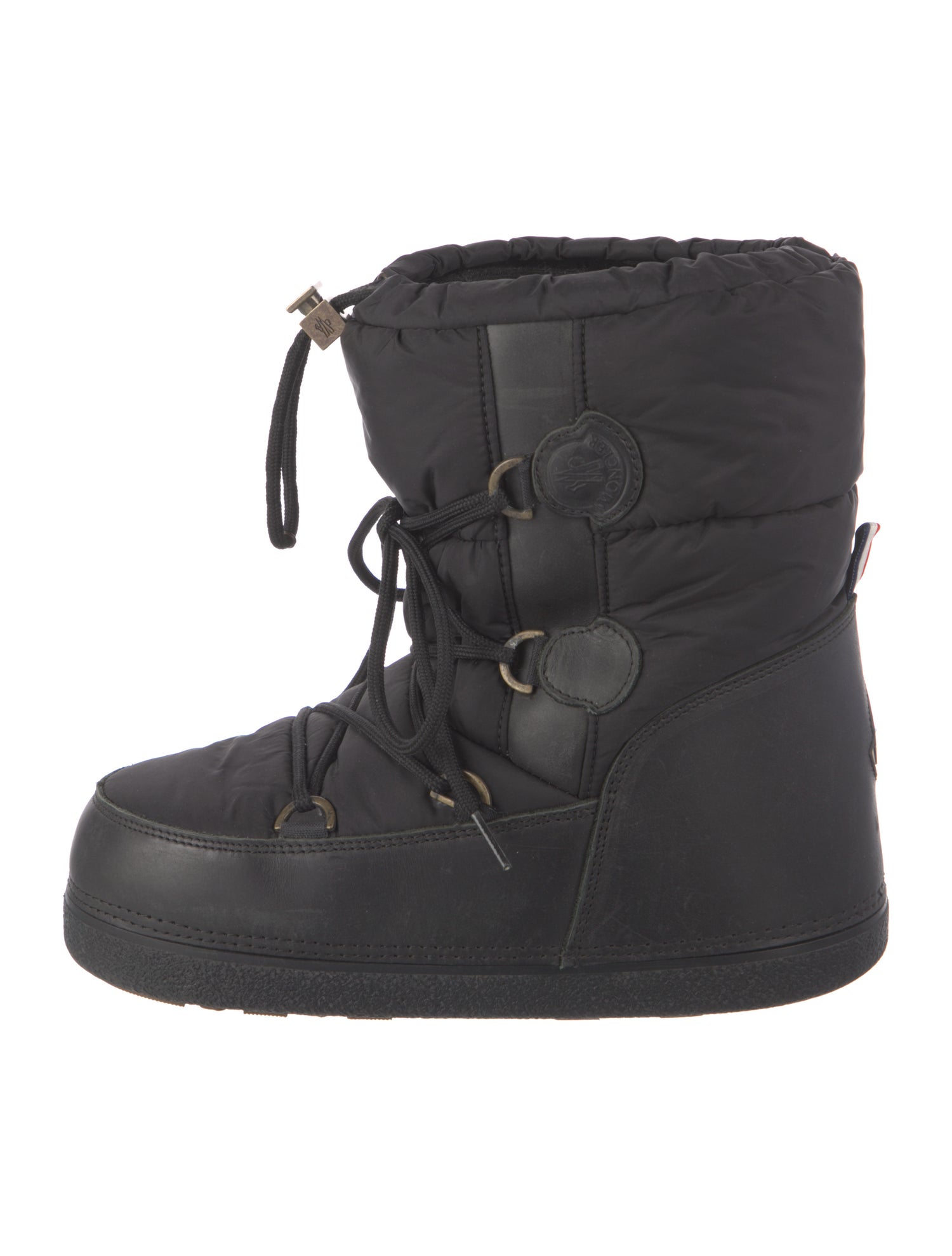 Moncler Nylon Lace-Up Boots