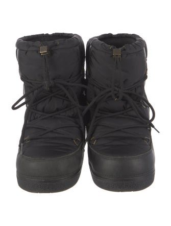 Moncler Nylon Lace-Up Boots