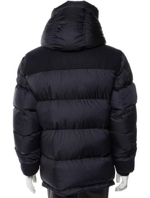 Moncler Quilted Pattern Virgin Wool Puffer Coat