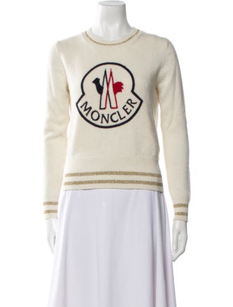 Moncler Virgin Wool Graphic Print Sweater