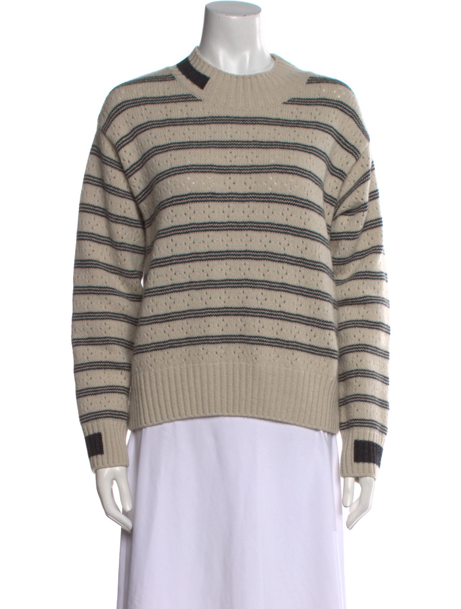 Moncler Virgin Wool Striped Sweater w/ Tags