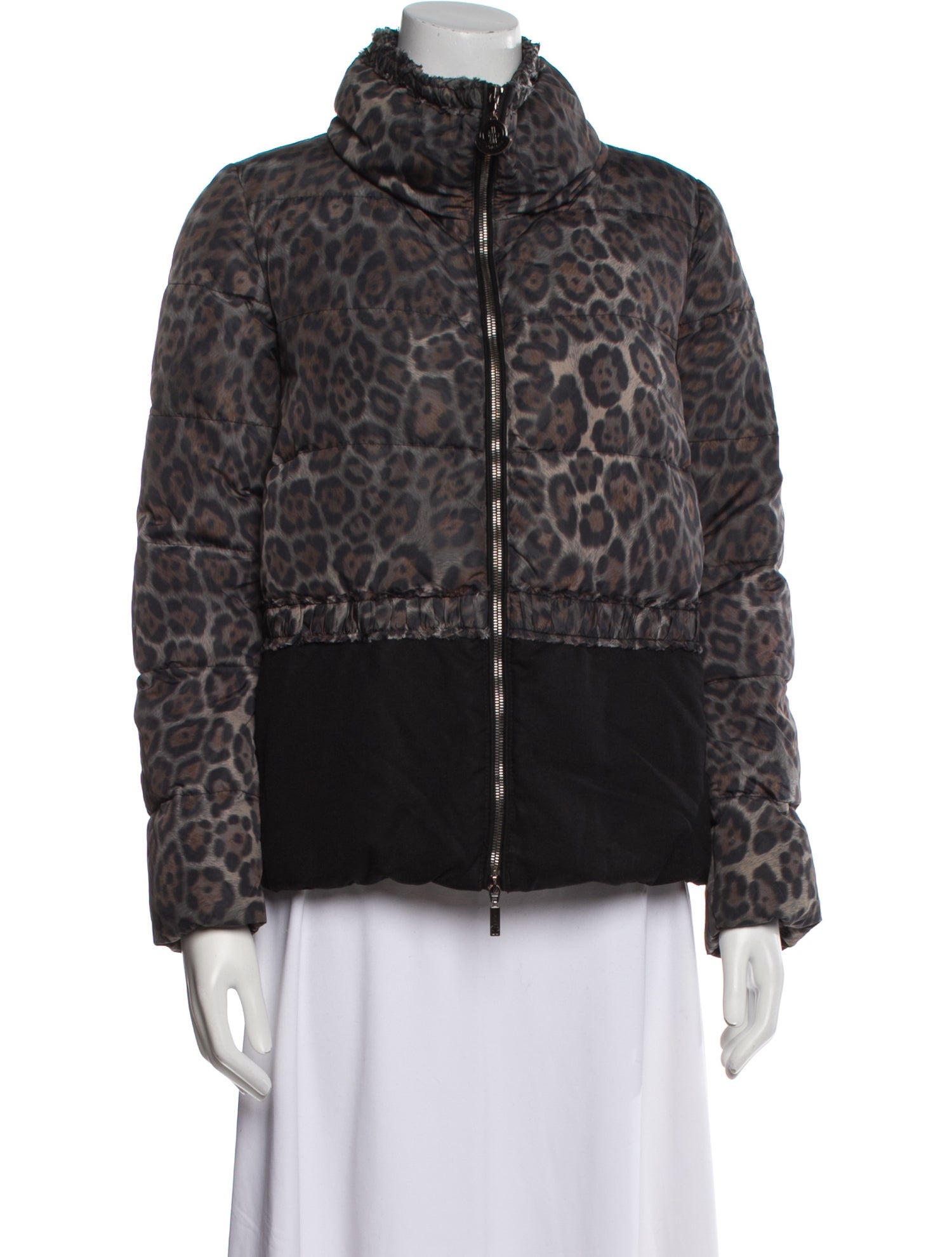 Moncler Down Animal Print Down Jacket