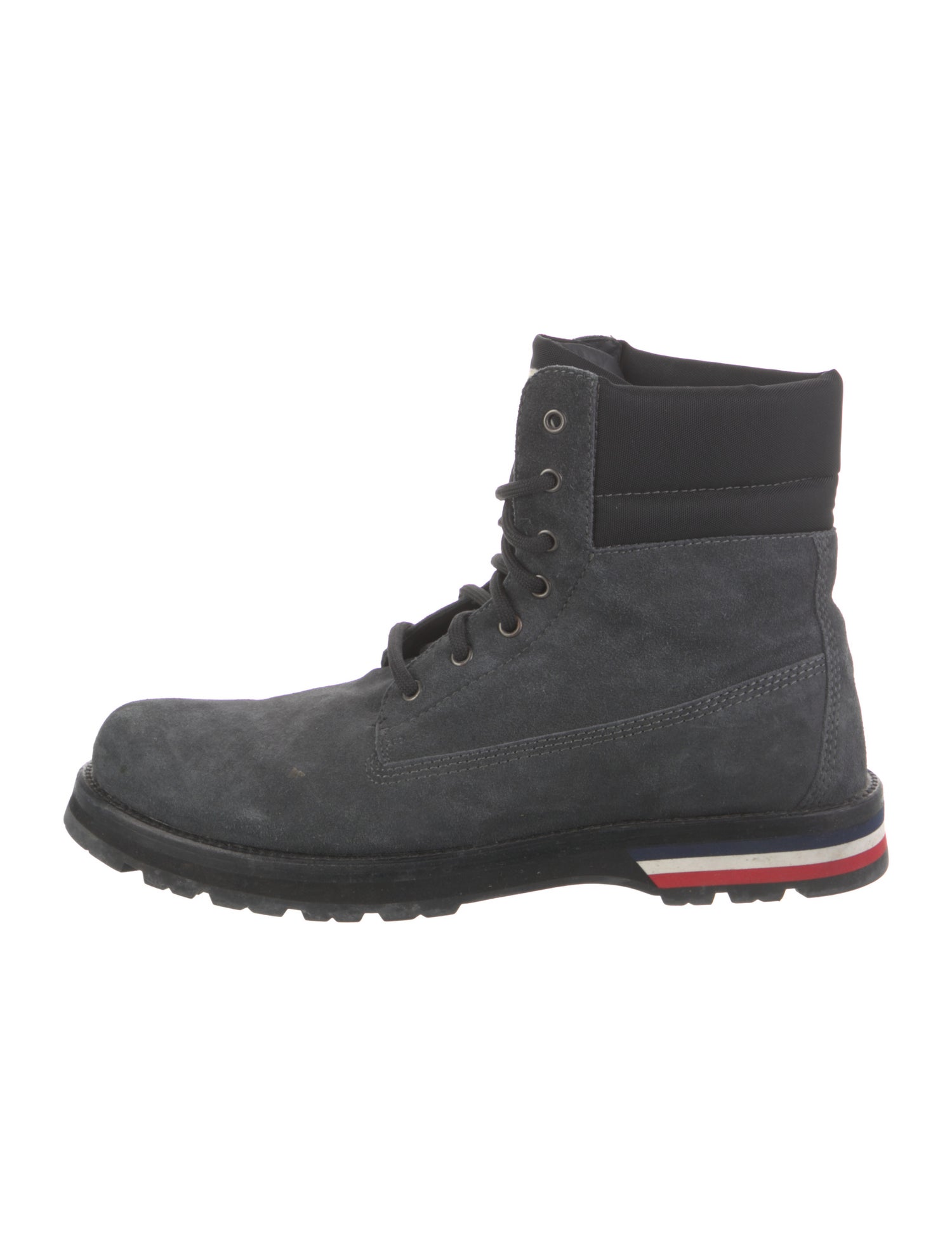 Moncler Suede Lace-Up Boots