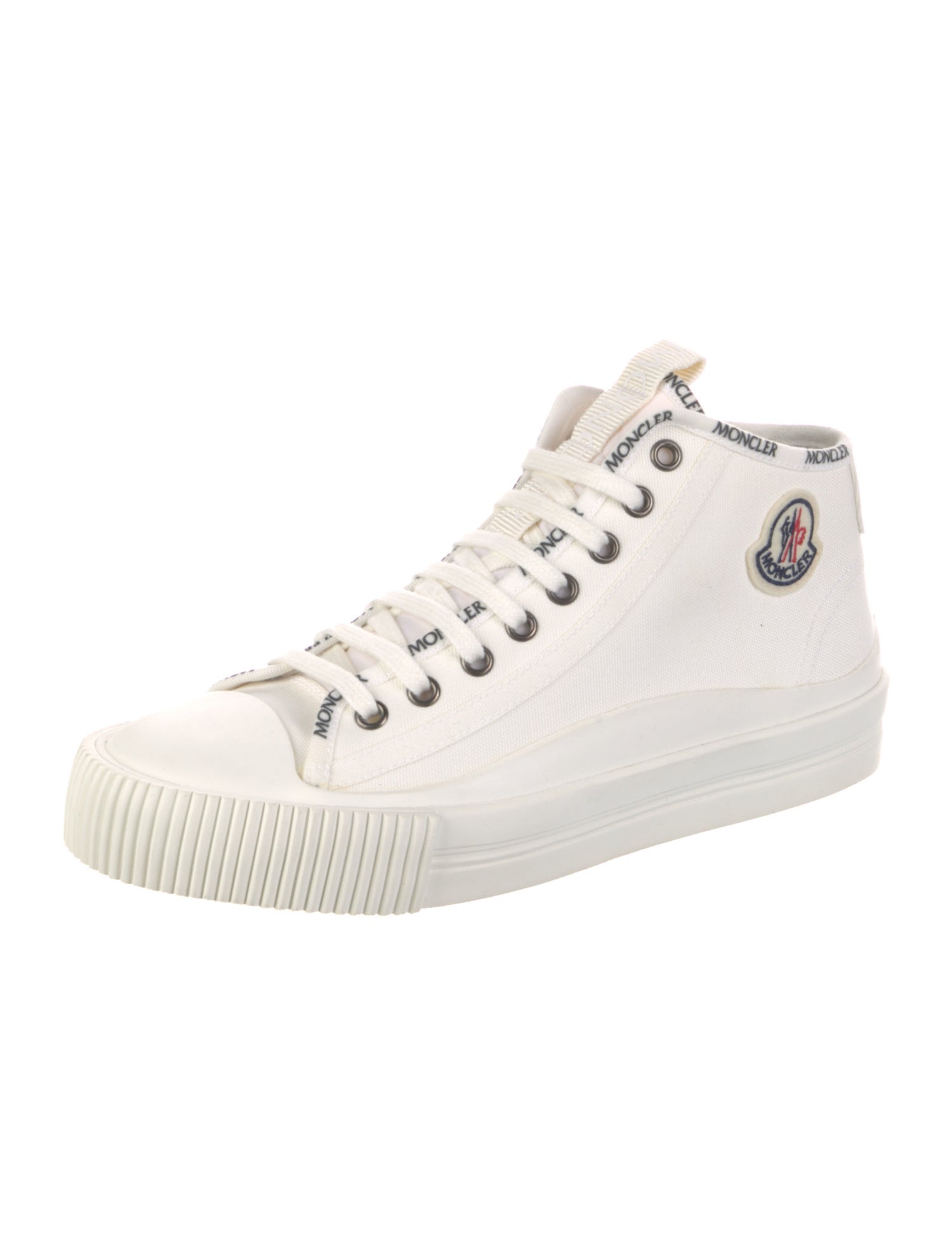 Moncler Canvas Embroidered Accent Sneakers