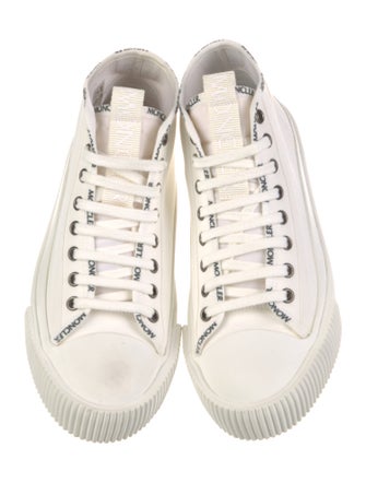 Moncler Canvas Embroidered Accent Sneakers